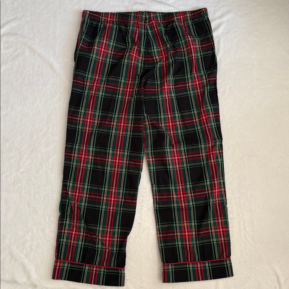 {NWOT} J. Crew | Cotton Poplin Pajama Set Black Stewart Tartan Plaid BM280 (XXL) - Picture 15 of 16